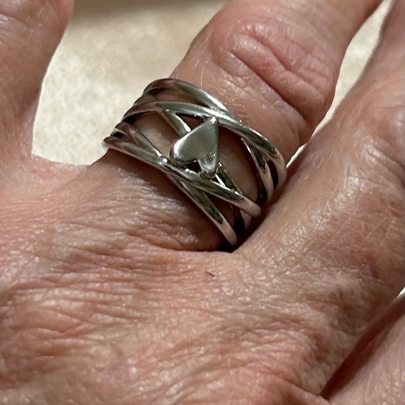 Sterling Silver Heart Ring, 6.5 - Picture 8 of 8